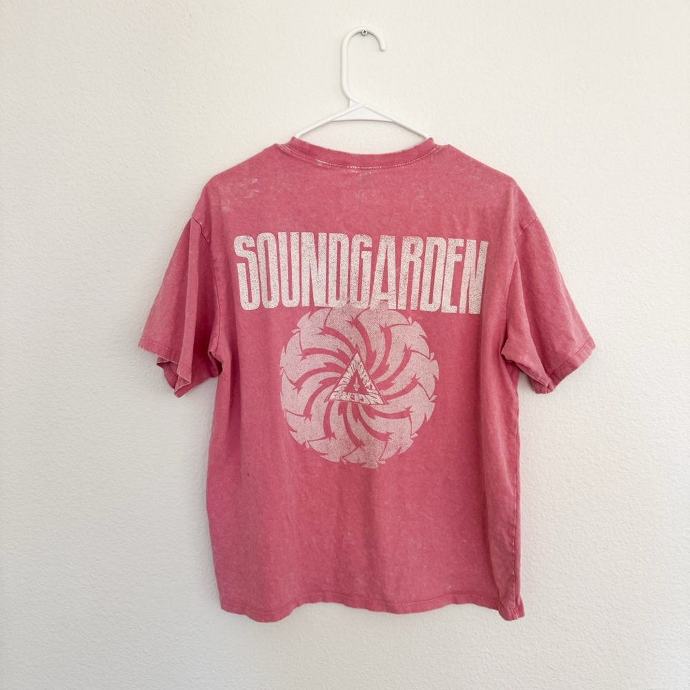 Pink Soundgarden Graphic T-Shirt